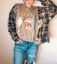 Load image into Gallery viewer, Johnny Cash Flannel (Sm-large)